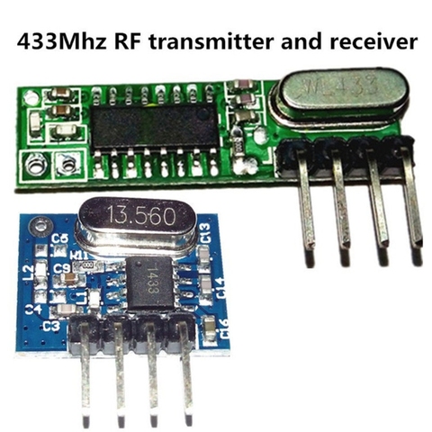 1 Set  WL102-341 433Mhz RF Super heterodyne For ARM/MCU Receiver Transmitter Module Kit With Antenna ► Photo 1/6