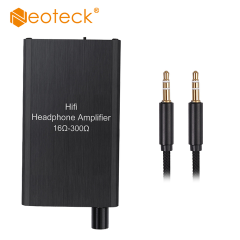 Neoteck Portable 16-300Ohm HiFi Earphone Headphone Amplifier Two-stage gain switch Portable Aux In Port for Phone Android Music ► Photo 1/6