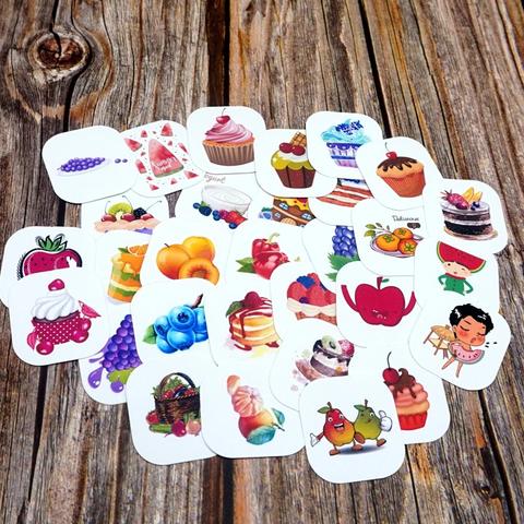 32pcs Cartoon Fresh Fruits Waterproof Stickers kateboard DIY Laptop Suitcase Guitar Funny Stickers Kids Students Stickers Toy ► Photo 1/6