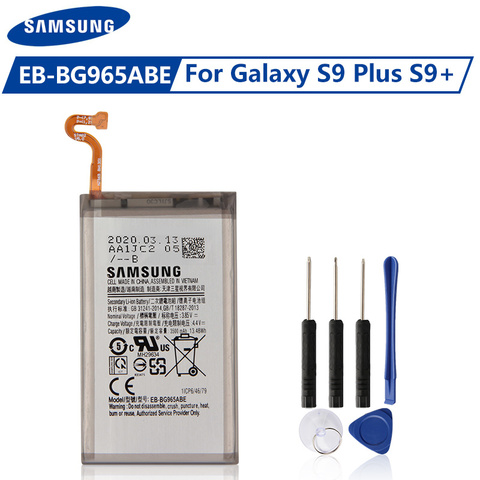 Original Samsung Battery EB-BG965ABE For Samsung GALAXY S9 Plus S9Plus G9650 S9+ G965F EB-BG965ABE 3500mAh Phone Battery ► Photo 1/6