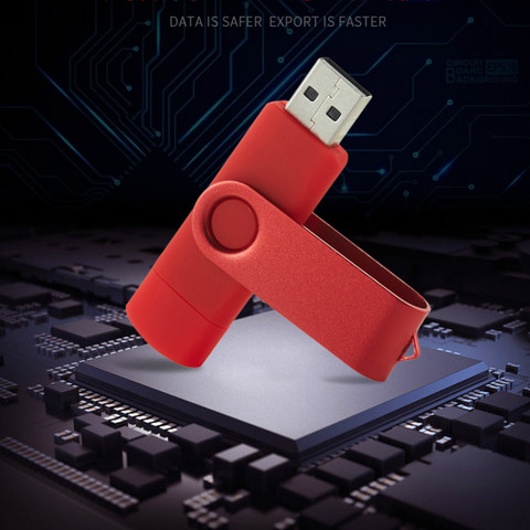 Fashion USB Flash Drive OTG Pendrive Smartphone 4G 8G 16G 32G 64G Pen Drive Flash Drive Customized Logo Memory Stick U Stick ► Photo 1/6