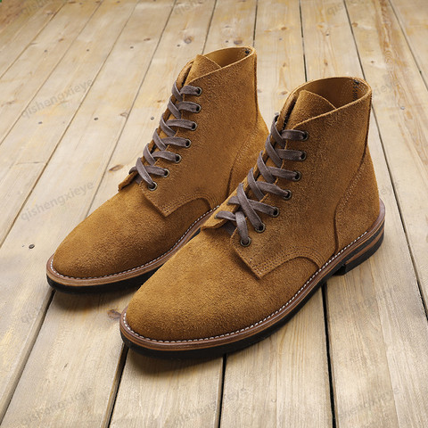 DTW01 Super quality Handmade Goodyear VIS Escape American VIM Fleece Marine Work Boots Desert Boots ► Photo 1/6