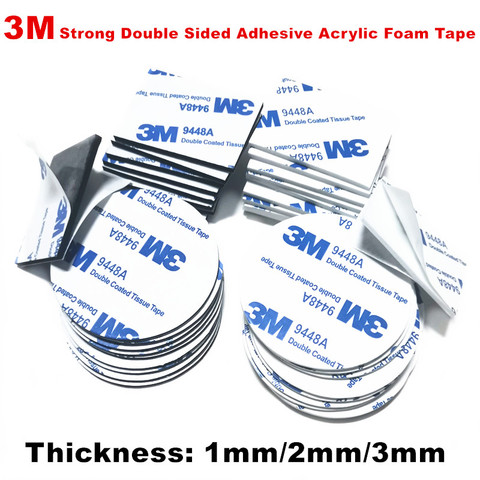 3M Strong Pad Mounting Tape Double Sided Adhesive Acrylic Foam Tape Two Sides Mounting Sticky Tape Black White Multiple size ► Photo 1/6