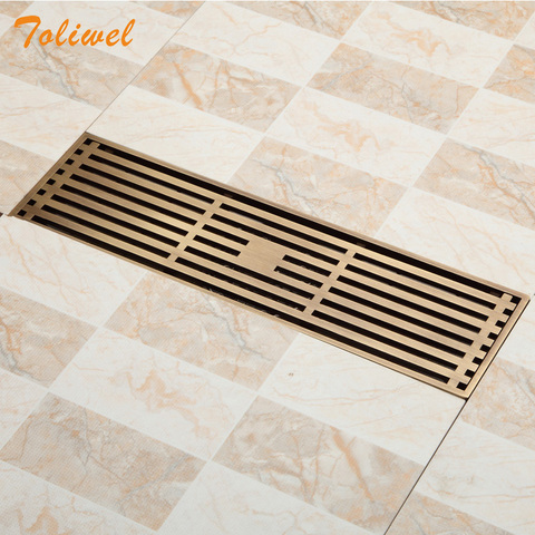 Limited Ralo De Banheiro Deshumidificador Antique Brass Bathroom Linear Shower Drain Floor Trap Waste Grate Wire Strainer ► Photo 1/6