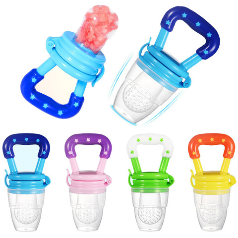 New Baby Food Pacifier Clips Soother Holder Baby Nipple Feeder Silicone Pacifier Fruits Infant Feeding Supplies Soother Nipples ► Photo 1/6