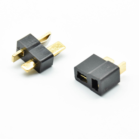 10pcs/5sets black T Plug Male & Female Deans Connectors Style For RC LiPo Battery G08 ► Photo 1/3