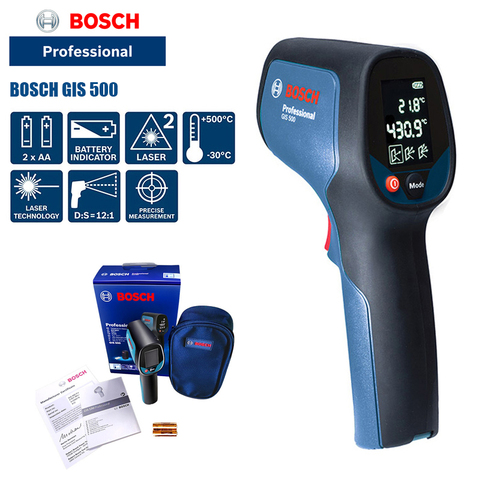 Bosch Thermometer GIS 500 Non-contact Infrared Laser Thermometer Thermometer Industrial Electronic Thermometer ► Photo 1/6