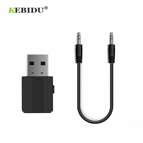 KEBIDU Bluetooth 5.0 Receiver Transmitter Stereo Bluetooth Adapter Mini 3.5mm AUX Audio RCA For TV PC Car Kit Wireless Adapter ► Photo 1/6