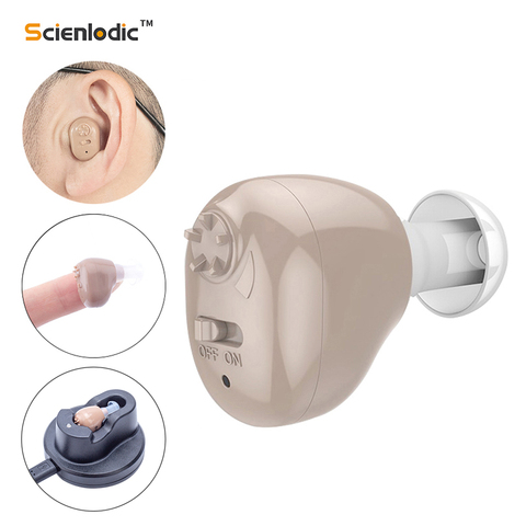 ITE Ear Hearing Aid Rechargeable Hearing Device Hearing Aids for The Elderly Audifonos Sound Adjustable Hearing Amplifier ► Photo 1/6