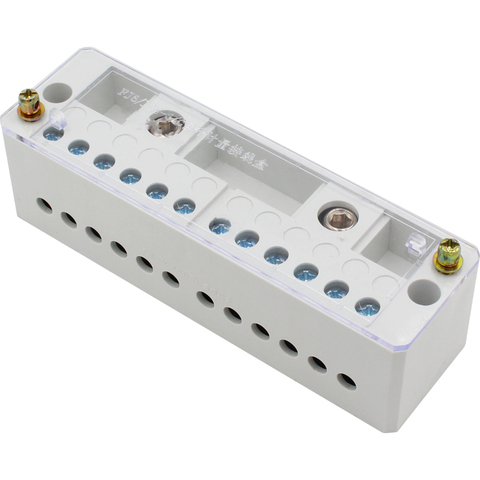 220V Electrical Distribution Box Terminal Block Wire Connector Two Into Twelve Output Wire Junction Box Electrical Accessories ► Photo 1/6