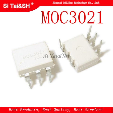 10pcs/lot MOC3021 EL3021 K3021P 3021 DIP-6 ► Photo 1/1