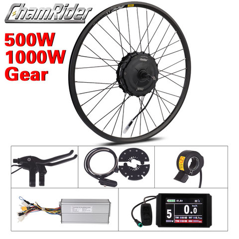 Motor Wheel 1000W electric bicycle kit 500W electric bike kit MXUS electric wheel 19R Geared Hub Motor Ebike conversion kit ► Photo 1/6