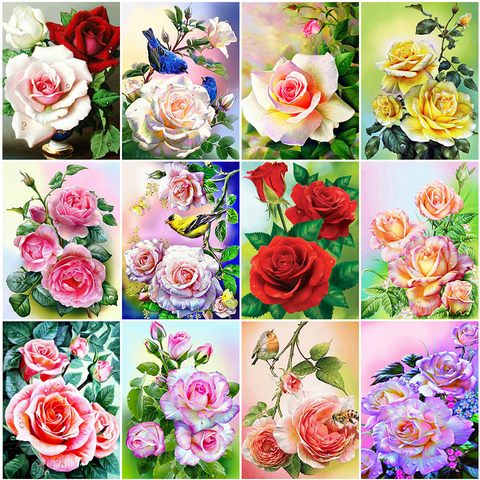 Evershine 5D DIY Diamond Painting Full Square Drill Flowers Cross Stitch Kit Diamond Embroidery Peony Rhinestone Art Home Decor ► Photo 1/6