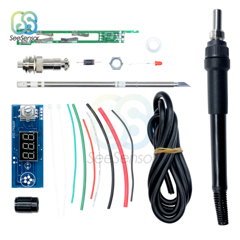 Digital Electric Soldering Iron Station Temperature Controller DIY Kits for HAKKO T12 Handle with LED Vibration Switch ► Photo 1/6