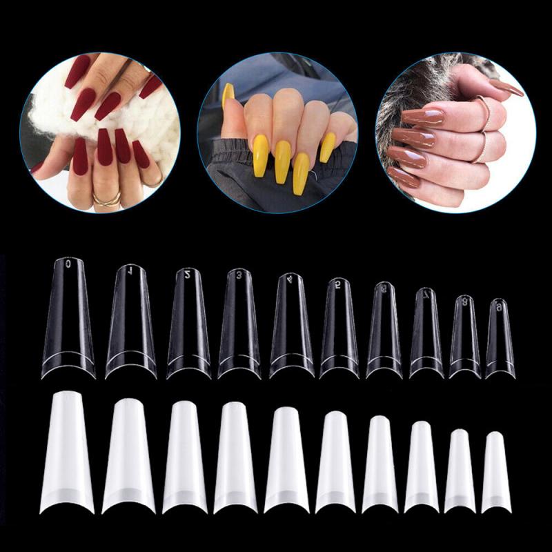 500pcs French Flat Head Coffin Shape Fake Nails White Natural Capsule Ongle  Transparent Full Cover Nail Tips UV Gel Manicure - Price history & Review |  AliExpress Seller - Nail & HairBeauty