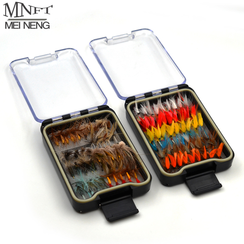 MNFT 40/54/72/120Pc Portable Dry Wet Flies Nymph Box Set Fly Fishing Flies Trout Grayling Panfish Lure Carp Artificial Fish Bait ► Photo 1/4