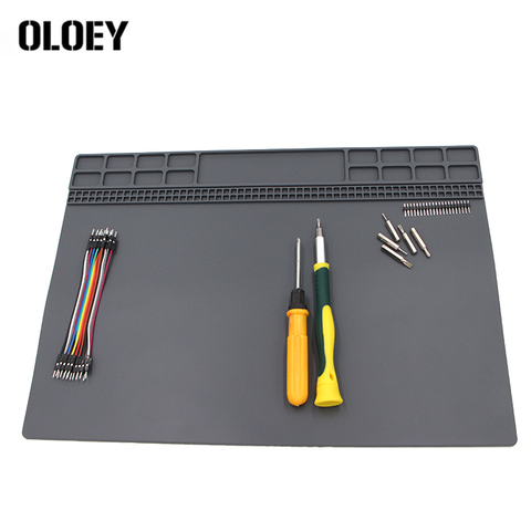 35x25cm Heat-resistant Silicone Pad Desk Mat Maintenance Platform Heat Insulation BGA Soldering Repair Station ► Photo 1/6