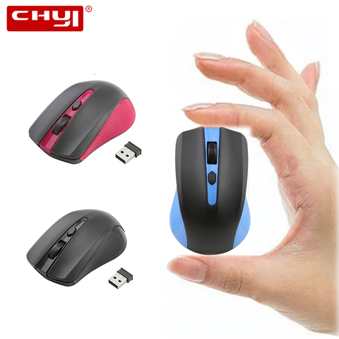 CHYI Wireless Mini Computer Mouse 2.4Ghz Usb Optical Ergonomic Arc PC Mause Cordless Portable Small 3d Mice For Laptop Notebook ► Photo 1/6