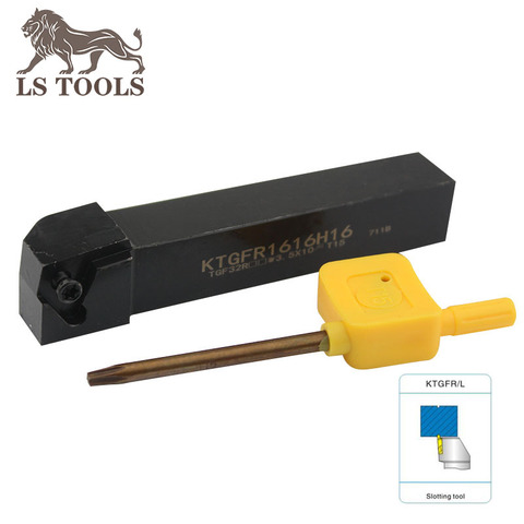 Lathe External Turning Tools Sets Holder Grooving cut KTGFL KTGFR1616H16 KTGFR2022K16 KTGFR2525M16 need TGF32R Carbide Inserts ► Photo 1/6