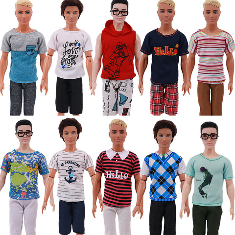 Prince Ken Doll Clothes Fashion Suit Cool Outfit Ken Dolls For Barbies Boys Children's Holiday Gift Barbie Accessories Boyfriend ► Photo 1/6