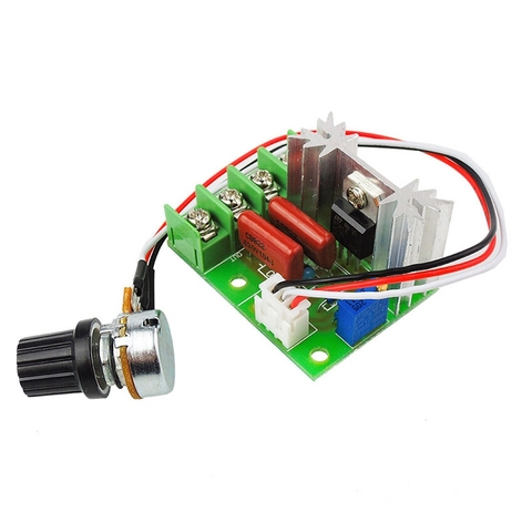 220V 2000W thyristor motor speed regulator Motor Speed Controller Dimmers Dimming Speed With Temperature Insurance ► Photo 1/4