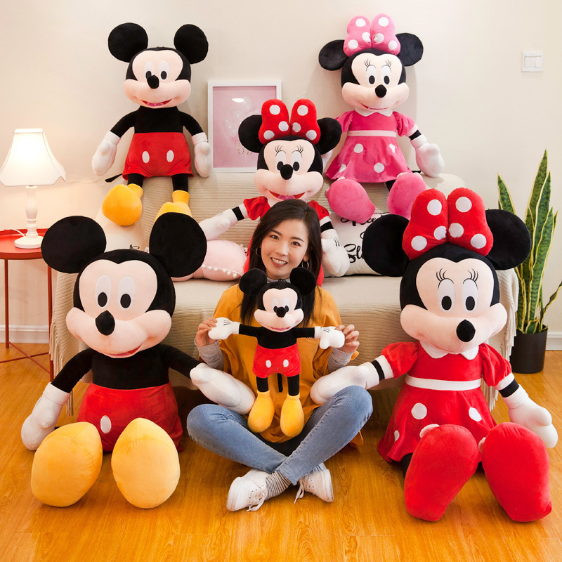 Mickey Minnie Children's Soft doll Mickey Mouse Plush toy Pillow Gift 