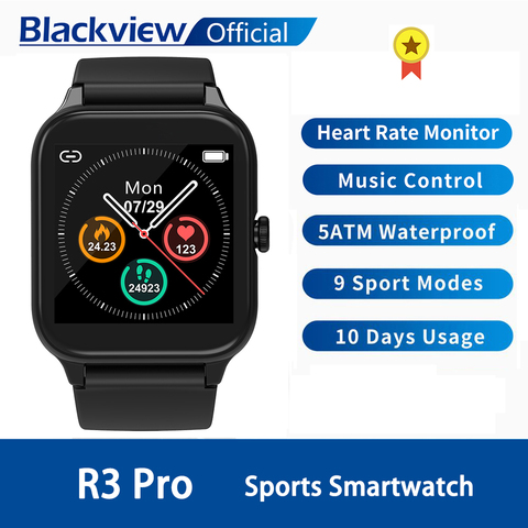 Blackview SmartWatch R3 Pro Heart Rate Men Women Sports Watch Clock Sleep Monitor Ultra-Long Battrey for IOS Android Phone ► Photo 1/6