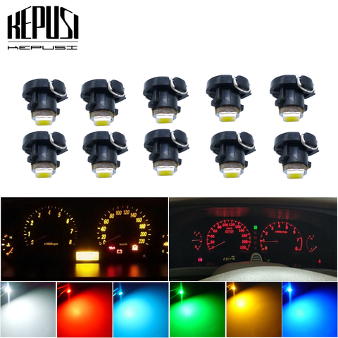 10x T3 Neo Wedge Led Switch Radio Climate Control Bulb Gauge Dashboard Indicator Light for Honda Civic Blue Red Green White red ► Photo 1/6