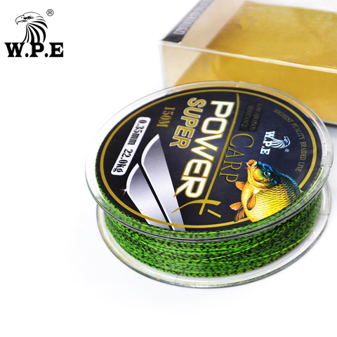 W.P.E Brand Super Power Carp fishing Line 0.2mm-0.60mm Fluorocarbon Coating Fishing Line 10-41KG Double color Fast Sinking Line ► Photo 1/6