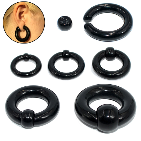 UV Acrylic Captive Bead Ring Ear Tunnel Plug Ear Gauge Expander Acrylic Septum Clicker Nipple Ring Earring Piercing Jewelry ► Photo 1/6