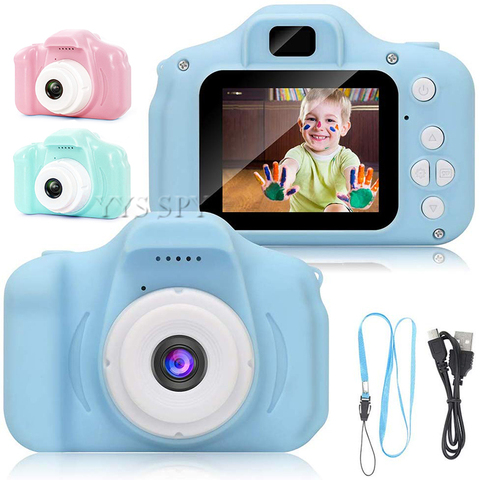 Cute Kids Mini Digital Photo Video Camera 2.0 inch HD Screen Small Toy Vlog Camcorder Videocamera Micro Cam Children Best Gift ► Photo 1/6