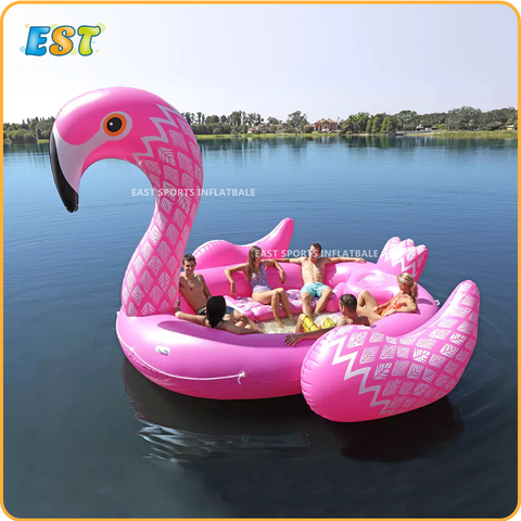 New Arrival 6 Person Huge inflatable Unicorn Pool Float Giant Inflatable Flamingo Swimming Pool Island Lounge Pool Party Toys ► Photo 1/1