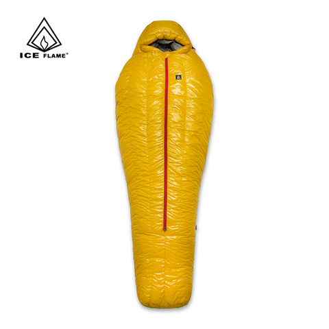 Ice Flame 20D Ultralight 90% White Duck Down Sleeping Bag Winter Mummy Camping Keep Warm Adult Camping Equipment ► Photo 1/5