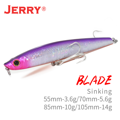 Jerry Blade Sinking pencil lure pesca saltwater freshwater hard bait Deep  diving 85 105mm Artificial bait - Price history & Review, AliExpress  Seller - Jerry Official Store