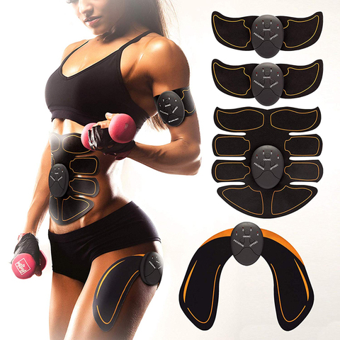 EMS ABS Stimulator Muscle massage Electro abdos Abdominal muscle trainer Apparatus Toning Belt Workout Fitness Body for Arm Leg ► Photo 1/4