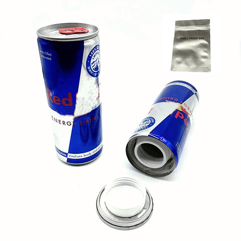 Stash Can Diversion Safe Energy Drinks Hidden Safe with food grade smell proof bag ► Photo 1/6