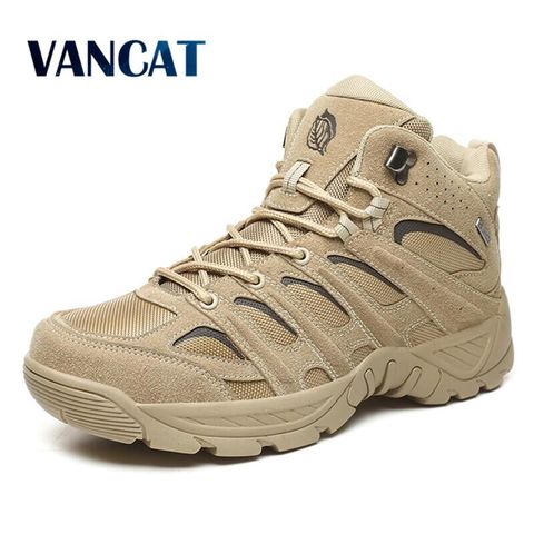 Brand Men Boots Tactical Military Combat Boots Outdoor Hiking Boots Winter Shoes Light Non-slip Men Desert Boots Ankle Boots ► Photo 1/1
