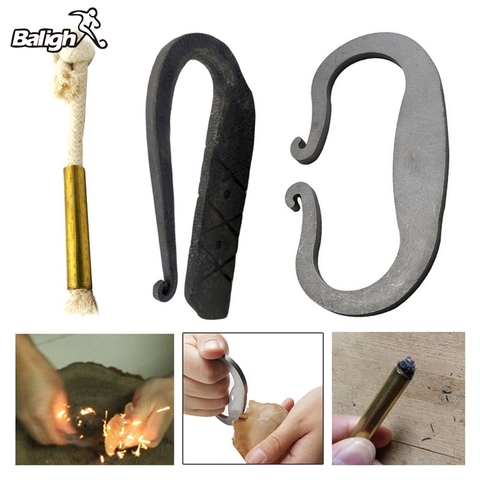 Carbon Steel Striker Flint Fire Starter Portable Emergency Fire Starter For Outdoor Survival ► Photo 1/6