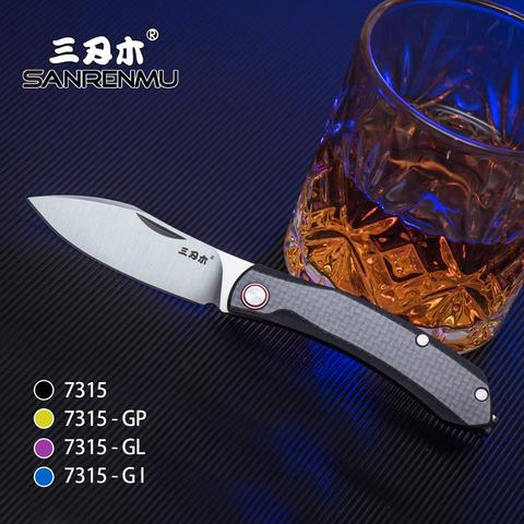 Survival EDC Tool Pocket Folding Knives outdoor camping hunting tactical knife SANRENMU NEW 7315 12C27 Blade ► Photo 1/6