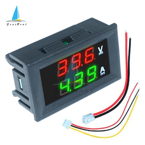 0.56'' 0-100V 10A 50A 100A LED Digital Voltmeter Ammeter Car Motocycle Voltage Current Meter Volt Detector Tester Monitor Panel ► Photo 1/6