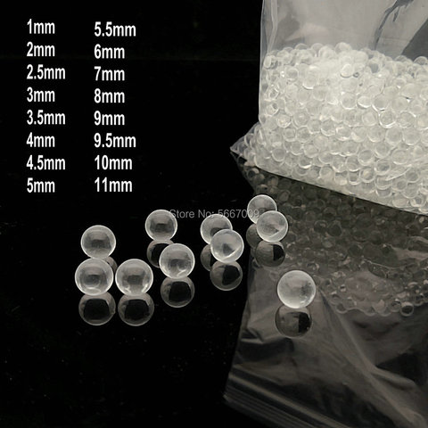 1000pcs/2000pcs DIA1mm to 11mm small Glass decorative balls high precision transparent glass beads for laboratory experiment ► Photo 1/6