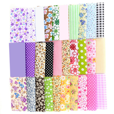 50pcs/lots Mini Square Floral Cloth 10*10cm Cotton Floral quilting fabric for DIY Handicraft Sewing Patchwork Cloth soft thin ► Photo 1/4