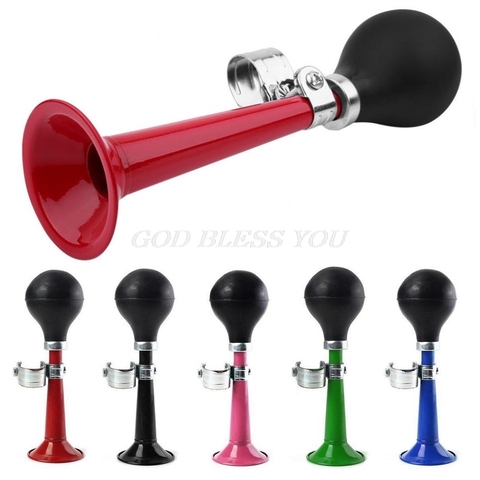 Bicycle Air Horn Hooter Non-Electronic Retro Bike Bell Alarm Bugle Silicone Squeeze Bulb Trumpet Cycling Bicycle Horn Bell ► Photo 1/6