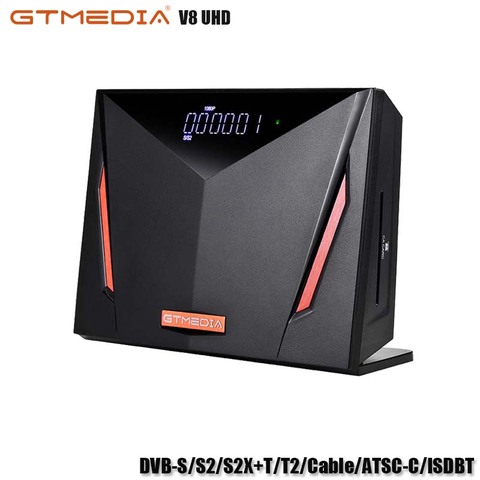 GTMEDIA V8 UHD Receptor Support DVB-S/S2/S2X+T/T2/Cable/ATSC-C/ISDBT Satellite TV Receiver Spain/Brazil/Russia TV BOX ► Photo 1/6