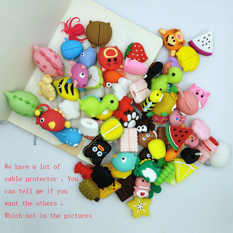 New Cute Cartoon Bite Animal Cable Protector for iPhone USB Data Cable Chompers Charger Wire Winder Organizer Doll Model ► Photo 1/6