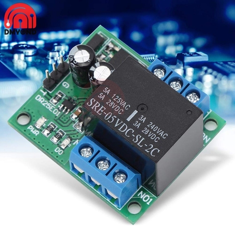 DC 5V/12V 3-5A Double Pole Double Throw DPDT Relay Module Self-locking Bistable Switch Low Pulse Trigger Board for PLC LED Motor ► Photo 1/6