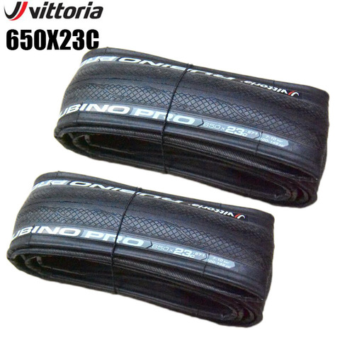 Vittoria Rubino Pro Road Bicycle Folding tires 650 x 23C Super Light Cycling Wearable 60TPI Bike Tyre With Tube Accessories ► Photo 1/6