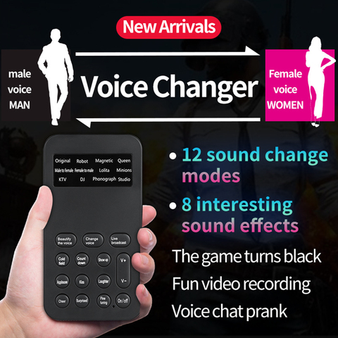 Sound Effects Universal Voice Changer Gaming Phone External Calling Handhold Adapter For Karaoke Device Funny Portable Audio ► Photo 1/6