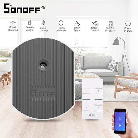 SONOFF D1 Smart Dimmer Wifi Switch RM433 RF Remote Voice Control Adjust  Light Brightness Work via eWeLink APP Alexa Google Home - Price history &  Review