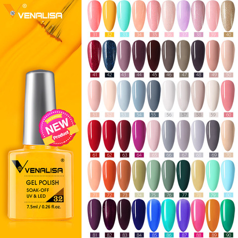 Venalisa Fashion Bling 7.5 ML Soak Off UV Gel Nail Gel Polish Cosmetics Nail Art Manicure Nails Gel Polish Shellak Nail Varnish ► Photo 1/6